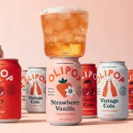 OLIPOP Prebiotic Soda Strawberry Vanilla 12 fl oz Refrigerated - Image 3